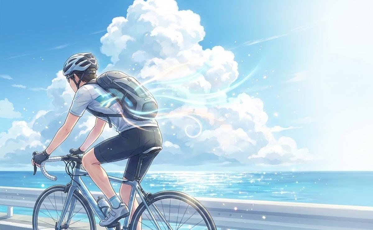 ロードバイク用リュックが備える夏のライドでも最強に涼しい通気構造