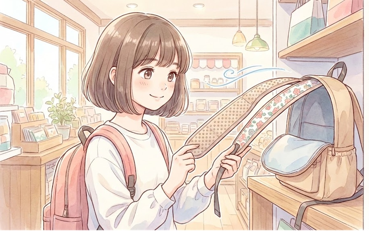 ダイソーのリュック用滑り止め付きリバーシブル商品の特徴