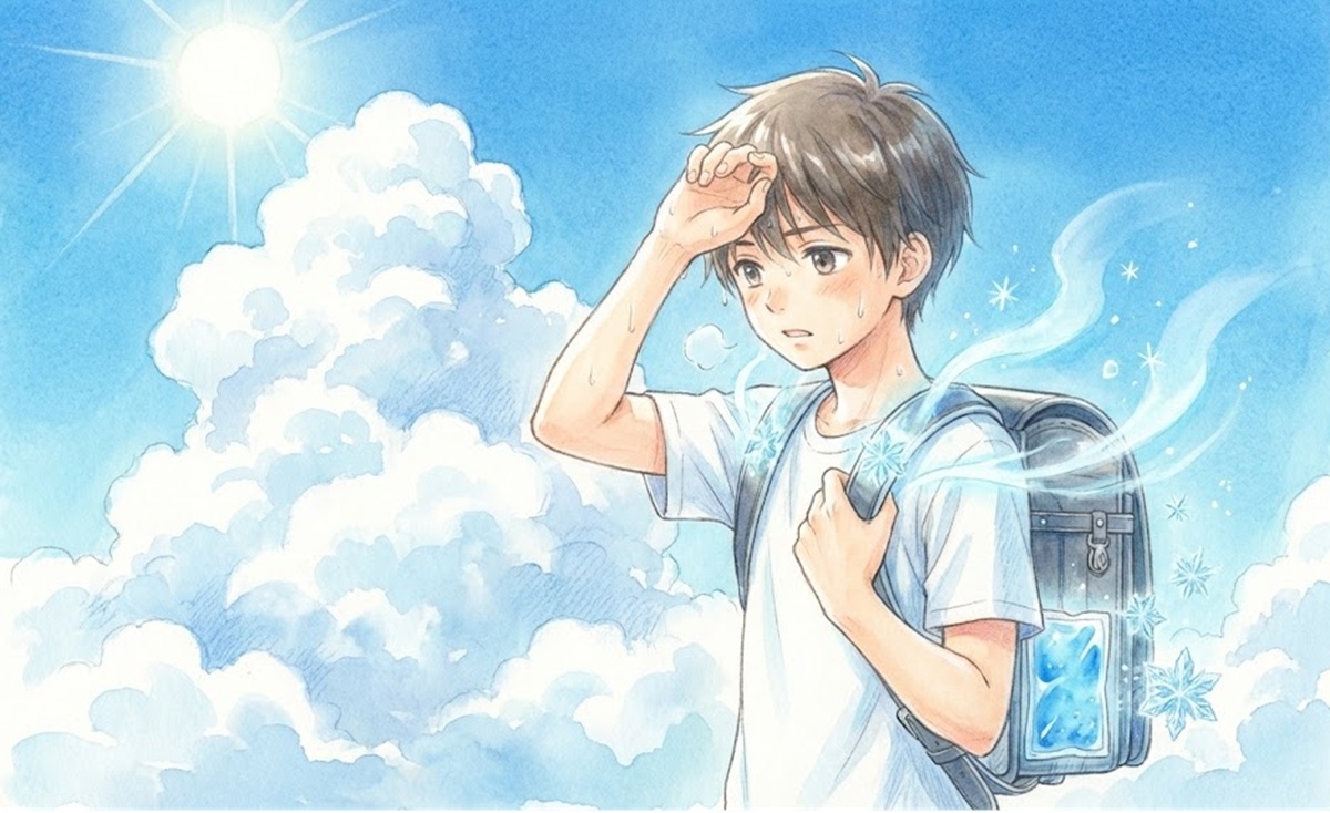 夏に最適！保冷剤が入るリュック用パッド