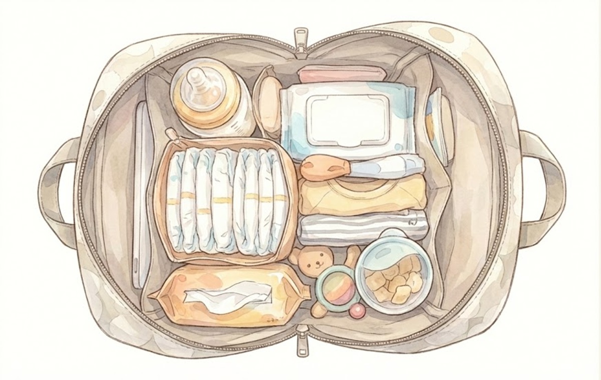 マリメッコリュックをマザーズバッグにする時の詰め方と整理のコツ