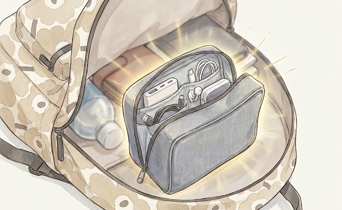 マリメッコリュックの整理にダイソーの300円商品が最強な理由