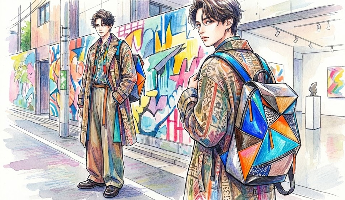 私服がオシャレな男性俳優が背負う個性派リュック
