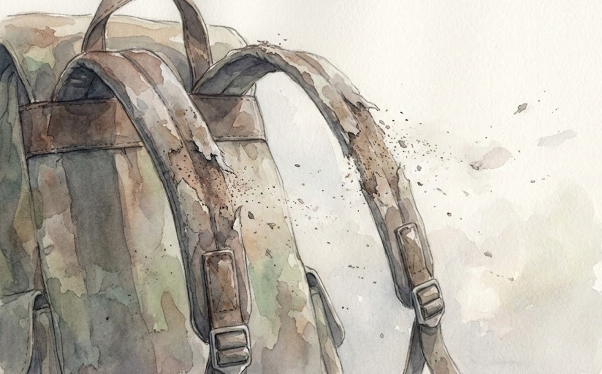 リュックの肩紐に起こる加水分解による寿命のサイン