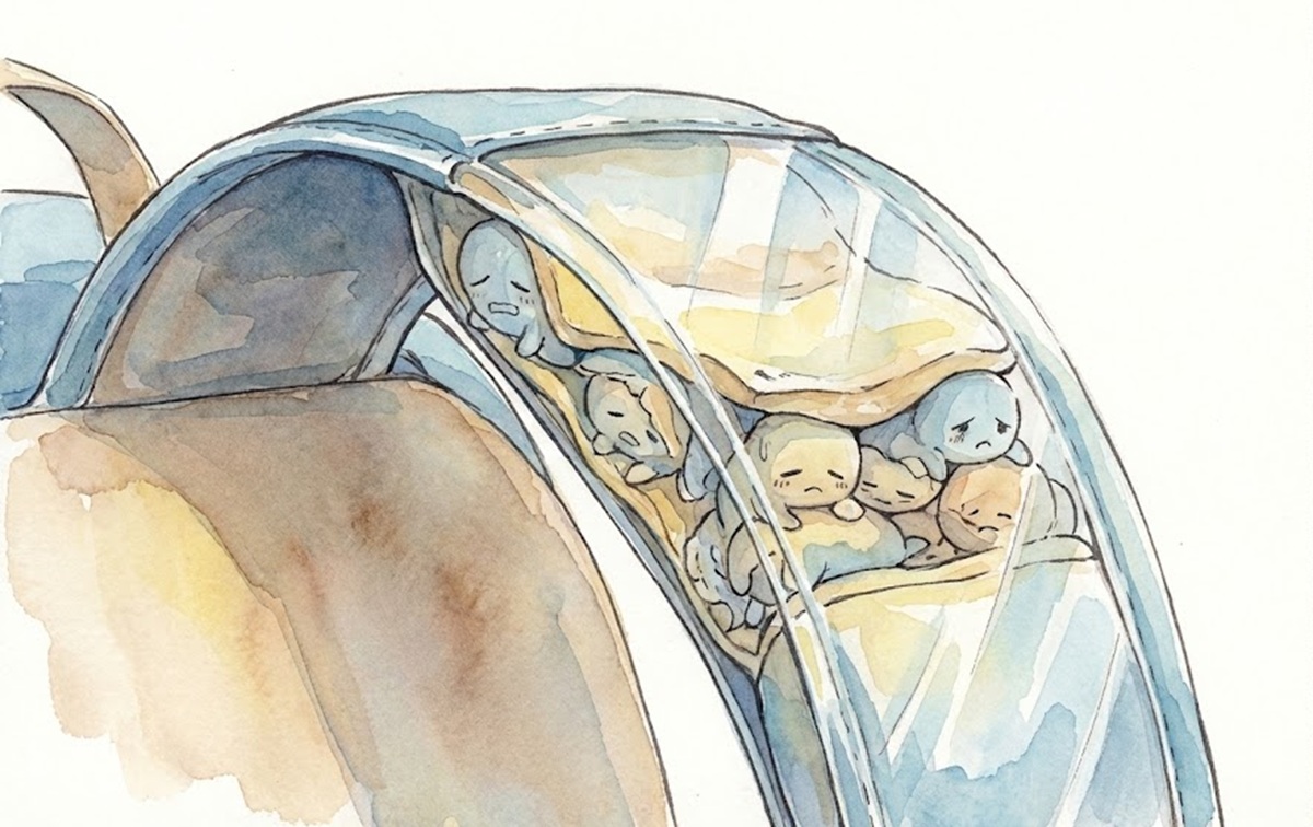 リュックの肩紐の中のクッションが潰れる理由