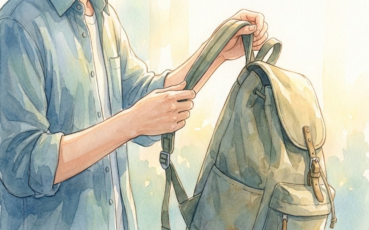 リュックの紐の長さ調整で負荷を減らす予防術