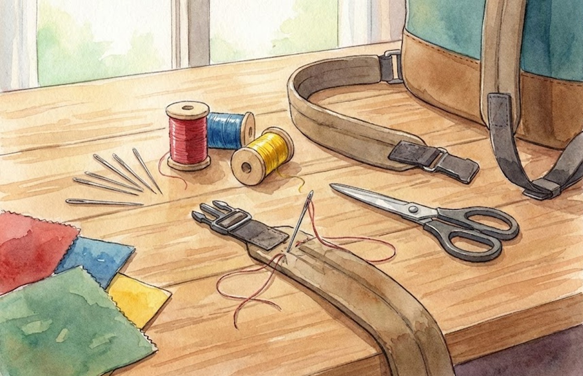 自分でリュックの肩紐の修理や交換をする方法