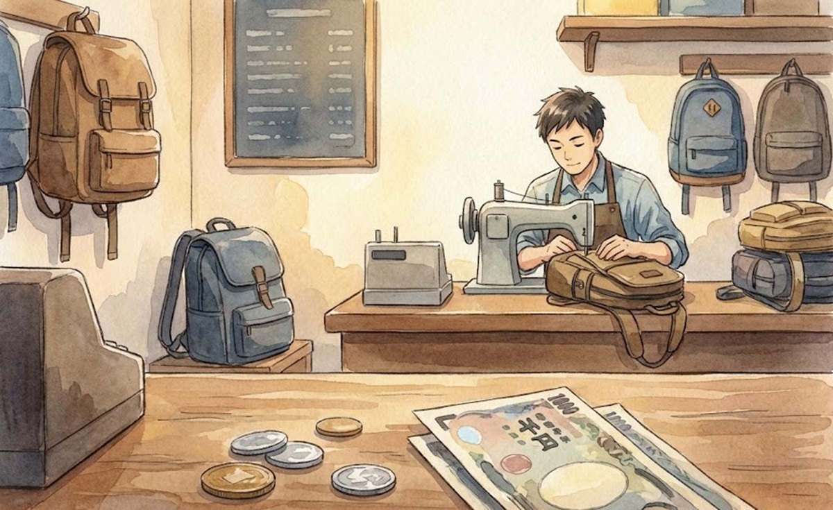 リュックの肩紐修理を専門店に頼む料金と相場