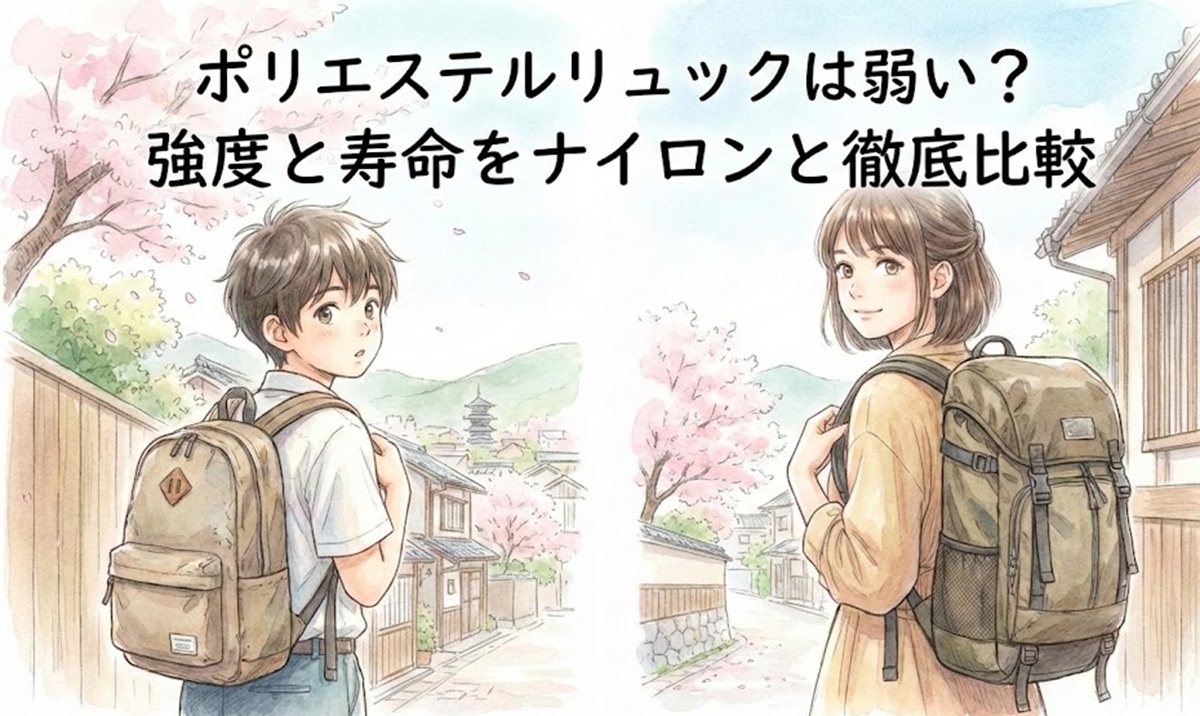 ポリエステルリュックは弱い？強度と寿命をナイロンと徹底比較