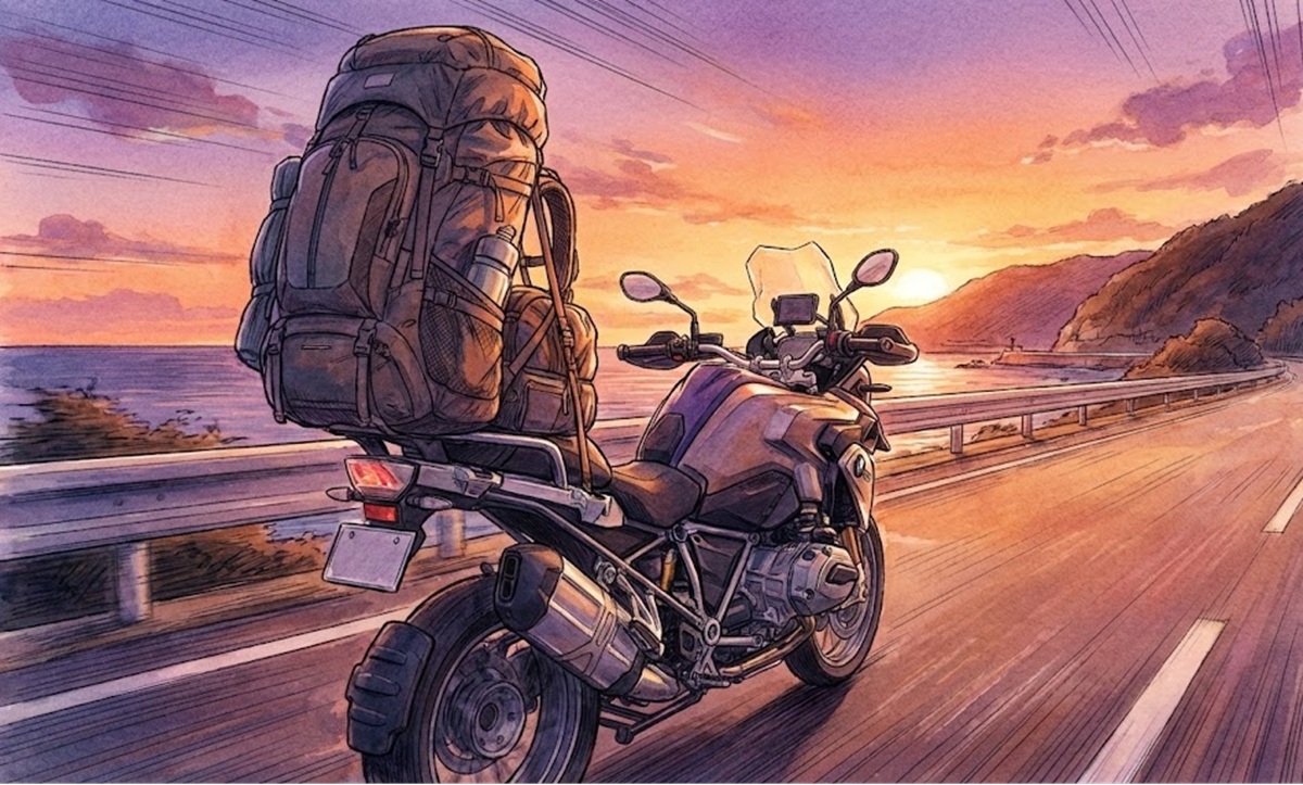 40kgの荷物を入れたリュックがツーリングに耐えるバッグの条件