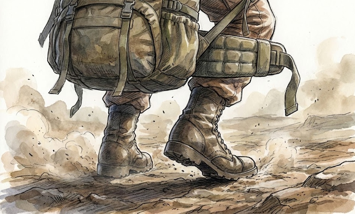 耐荷重40kgのリュックで歩くミリタリー由来の安全な歩行力学