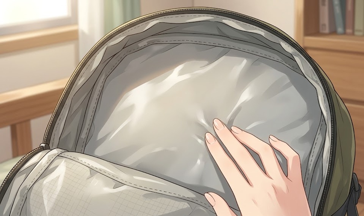 リュック内側のポリウレタンコーティングが果たす役割