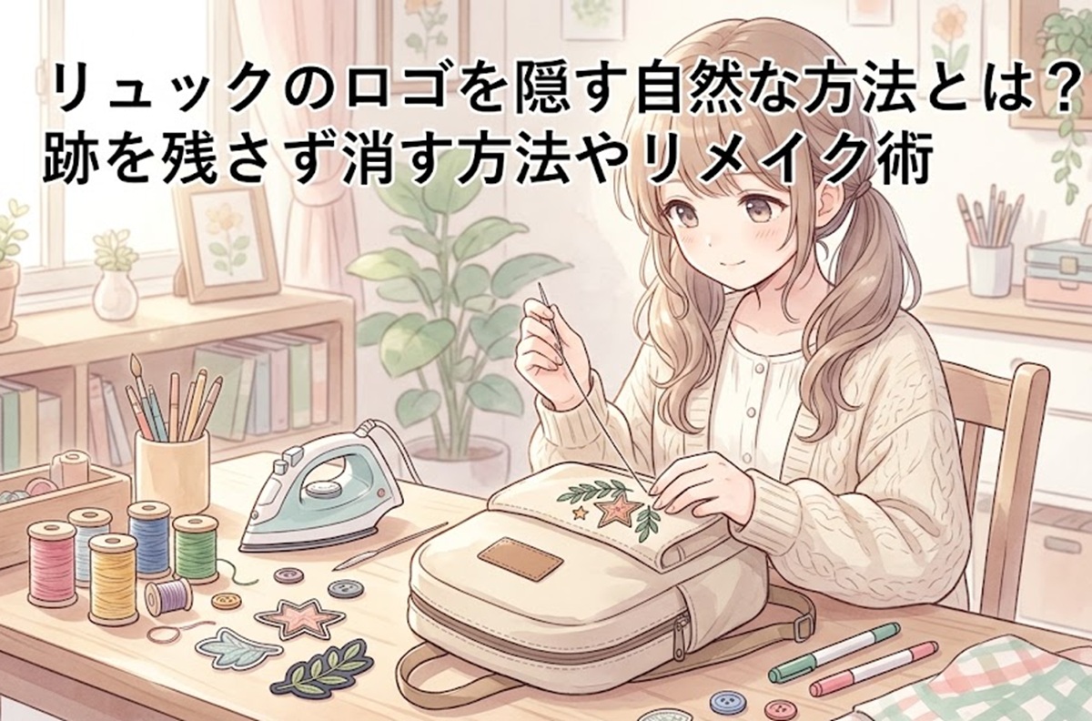 リュックのロゴを隠す自然な方法とは？跡を残さず消す方法やリメイク術