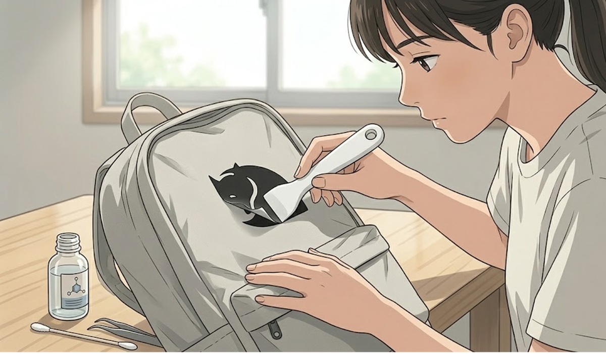 リュックの生地を傷めない安全なプリントロゴの剥がし方