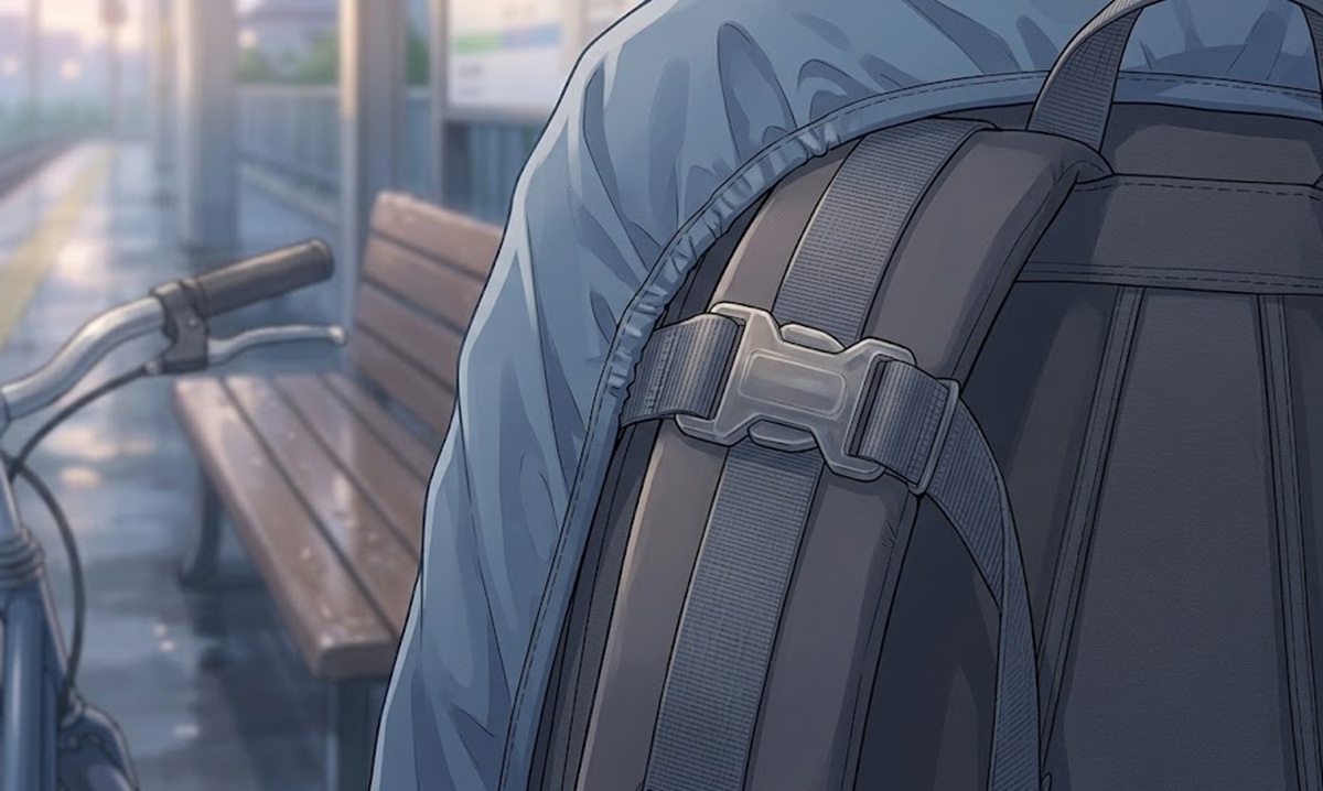 リュックカバーのズレを防止し、肩紐の隙間を塞ぐ確実な固定方法