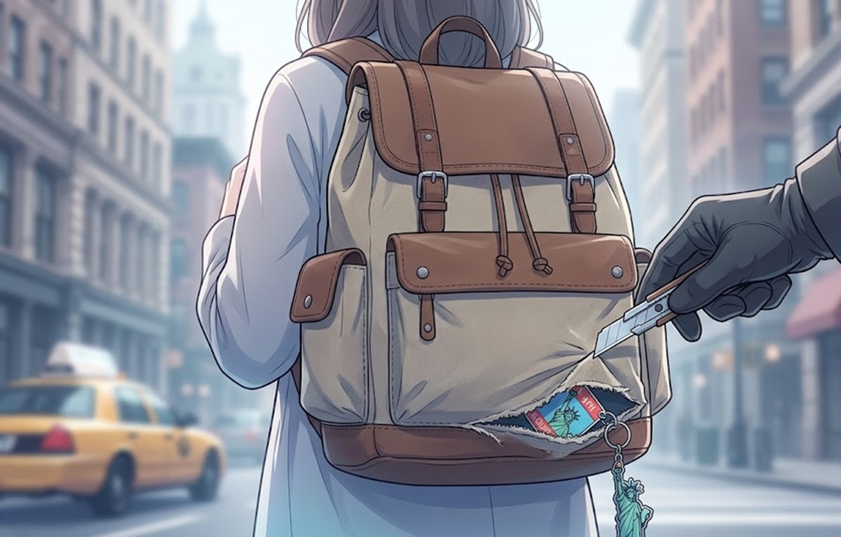 背後からカッターでバッグを切り裂かれる「切り裂きスリ」の危険性