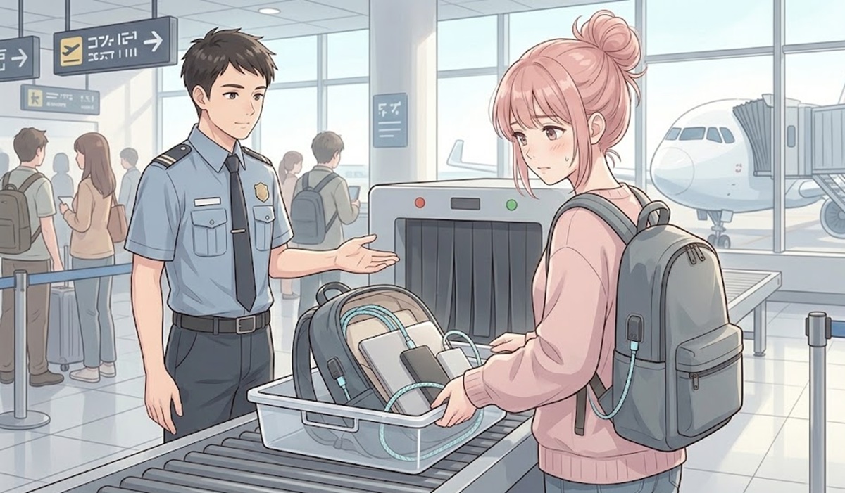 USBポート付きリュックの飛行機への持ち込みと制限