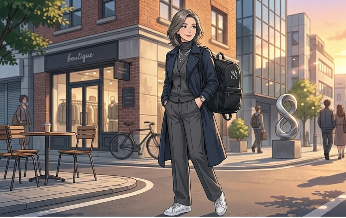 おばさん見えを徹底的に防ぐリュック活用の万能コーデ