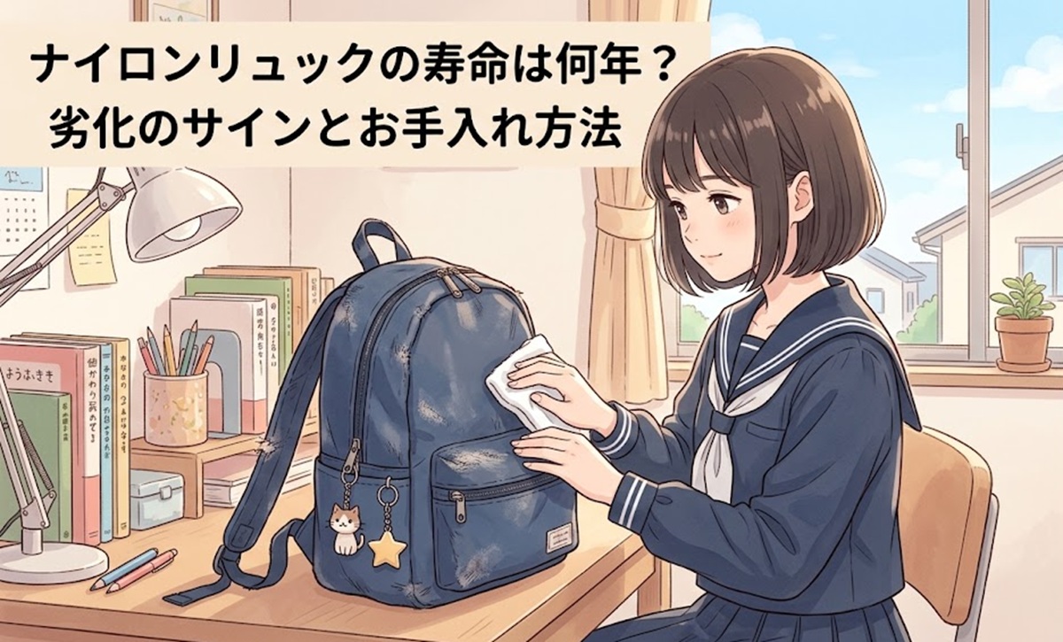 ナイロンリュックの寿命は何年？劣化のサインとお手入れ方法