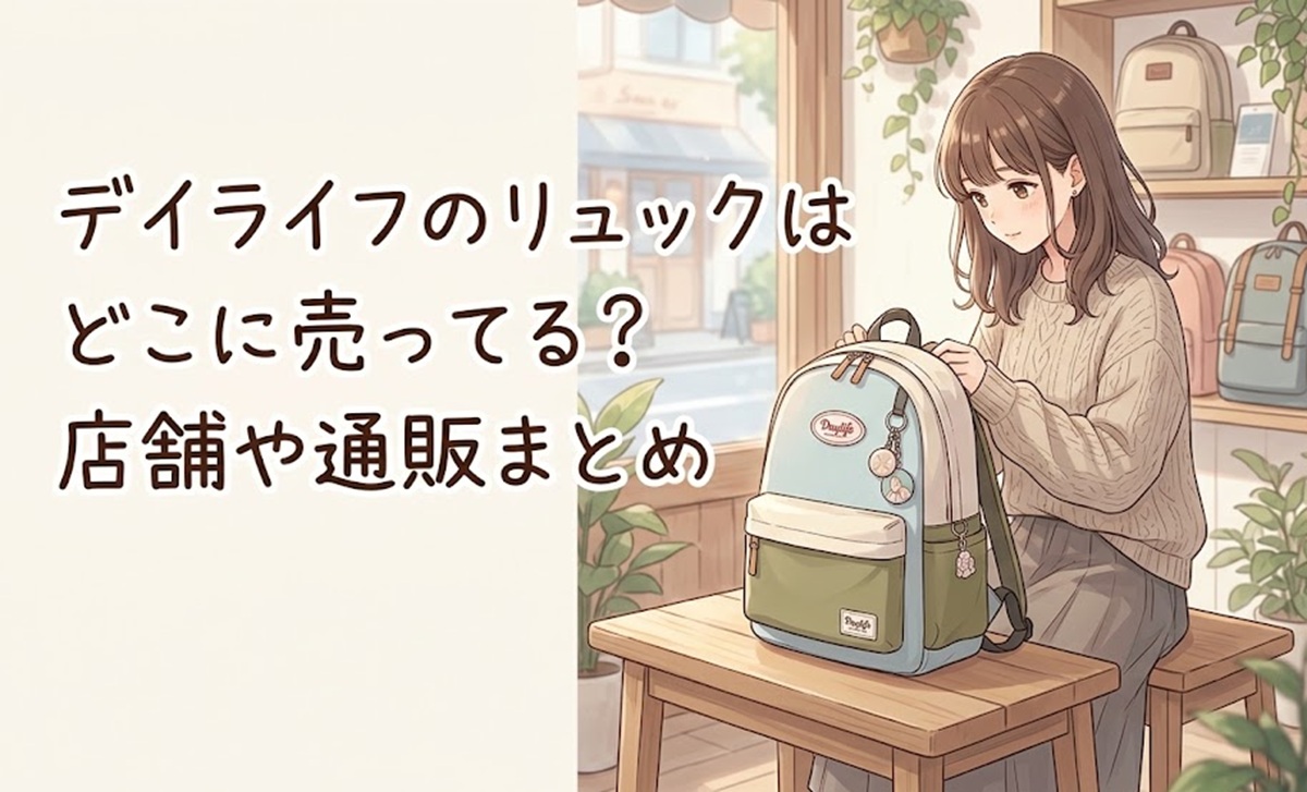 デイライフのリュックはどこに売ってる？店舗や通販まとめ