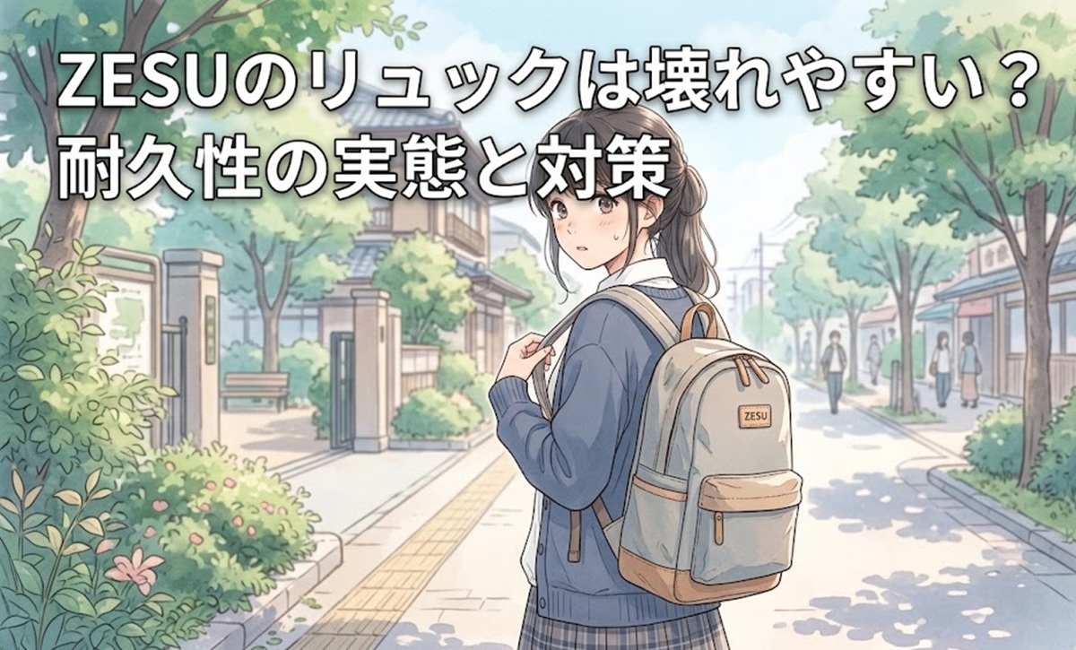 ZESUのリュックは壊れやすい？耐久性の実態と対策